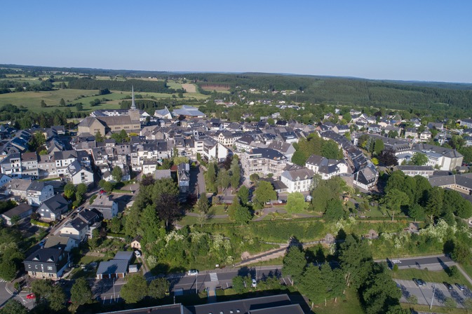 St. VIth - Luftaufnahme vom Stadtpark und Zentrum